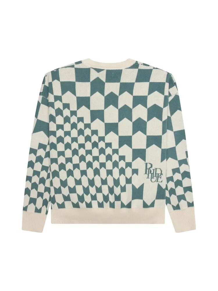 Толстовка Rhude Cashmere Racing Crewneck — изображение 2 из 2, белый