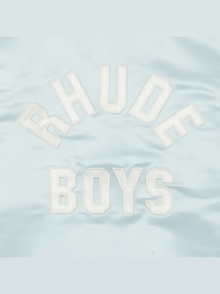 Бомбер Rhude Boys 02 Satin Bomber — изображение 3 из 3, кремовый