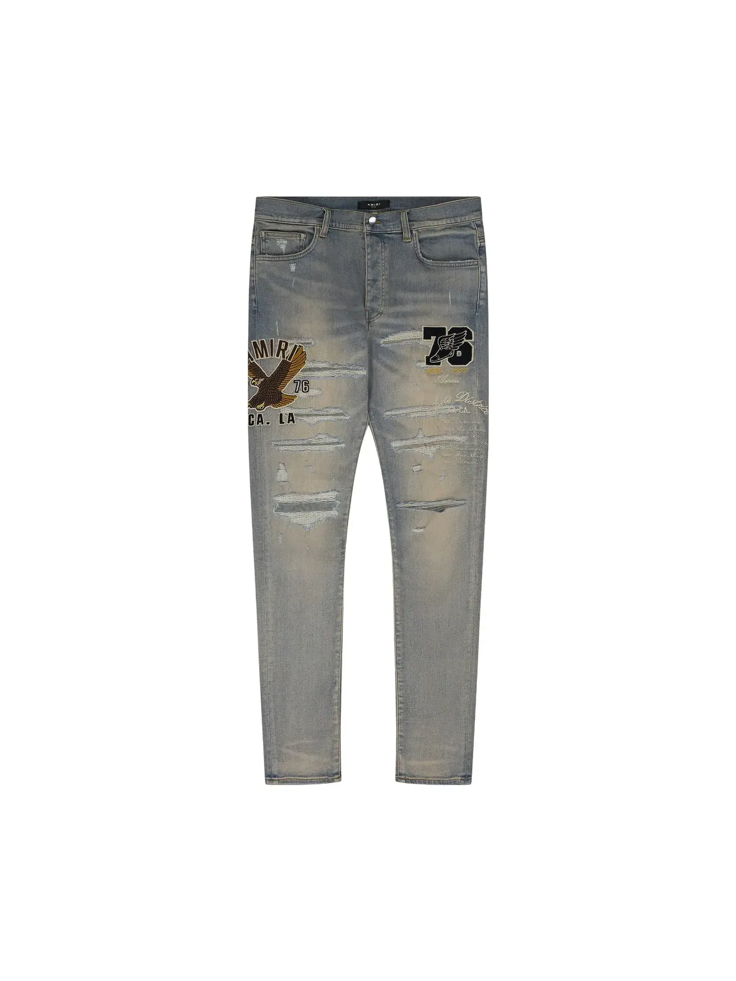 Джинсы Amiri Varsity Eagle Logo