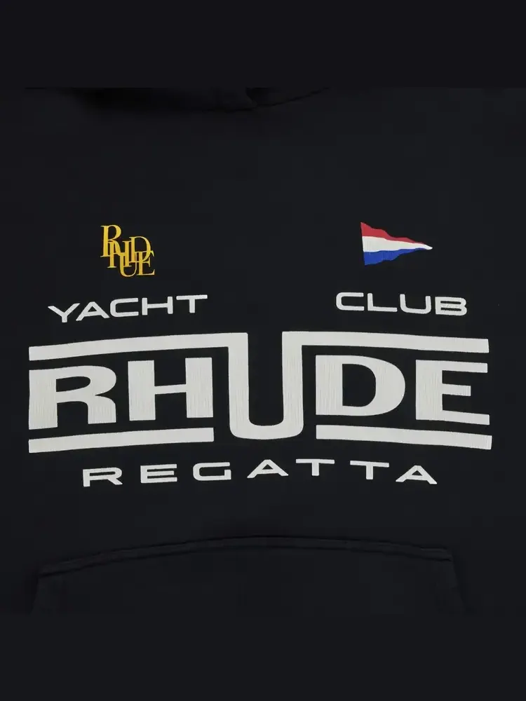 Худи Rhude Regatta Club 'Black' — изображение 3 из 3, черный