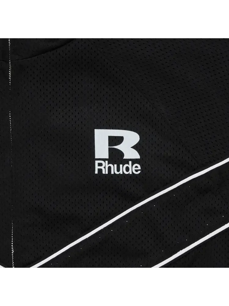 Спортивная куртка-реглан Rhude с сетчатой окантовкой — изображение 3 из 3, черный