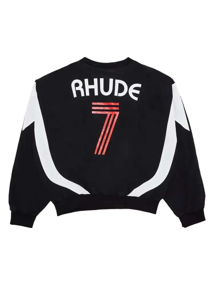 Свитшот футбольной майки Rhude Lago — изображение 2 из 3, черный
