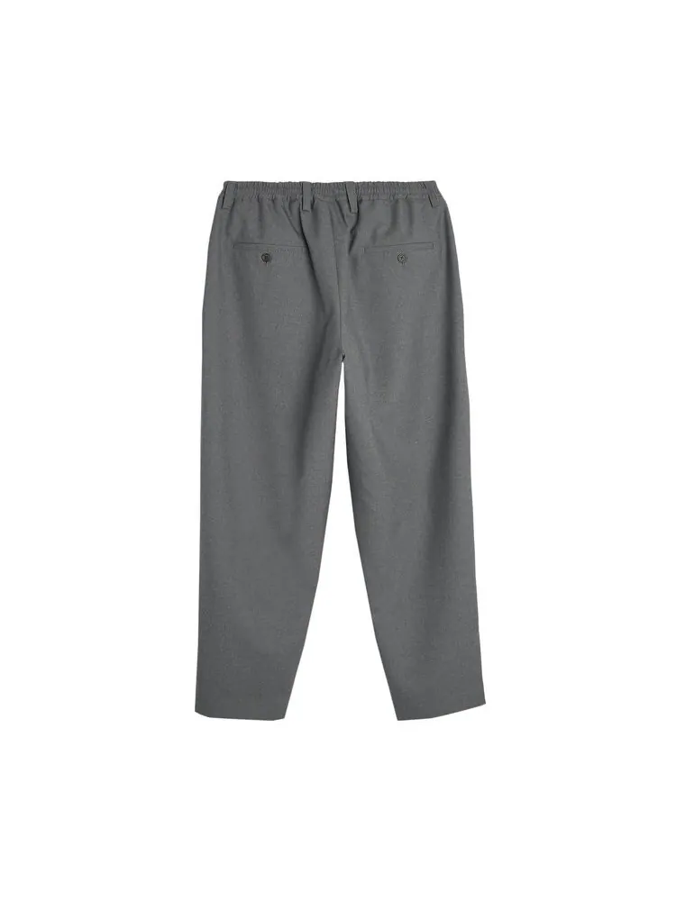 Брюки Marni Cropped Drawstring Pant Graphite — изображение 2 из 3, серый