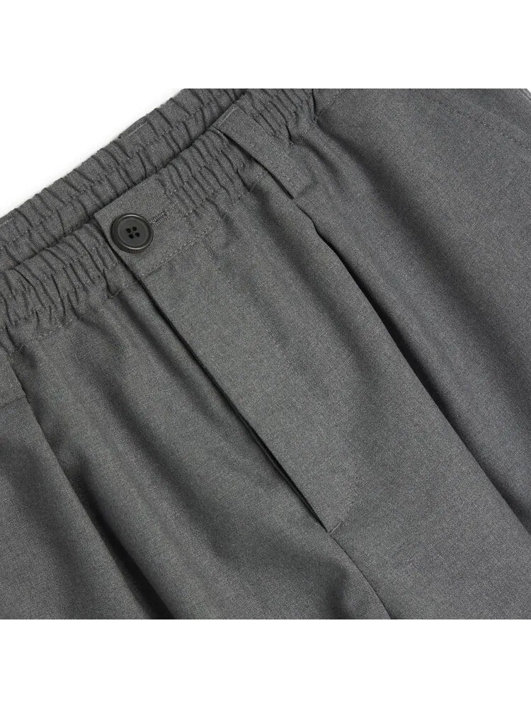 Брюки Marni Cropped Drawstring Pant Graphite — изображение 3 из 3, серый