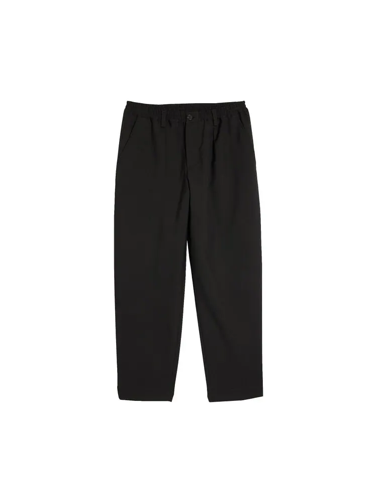 Брюки Marni Loose Fit Tropical Cropped Drawstring Pant — изображение 1 из 1, черный