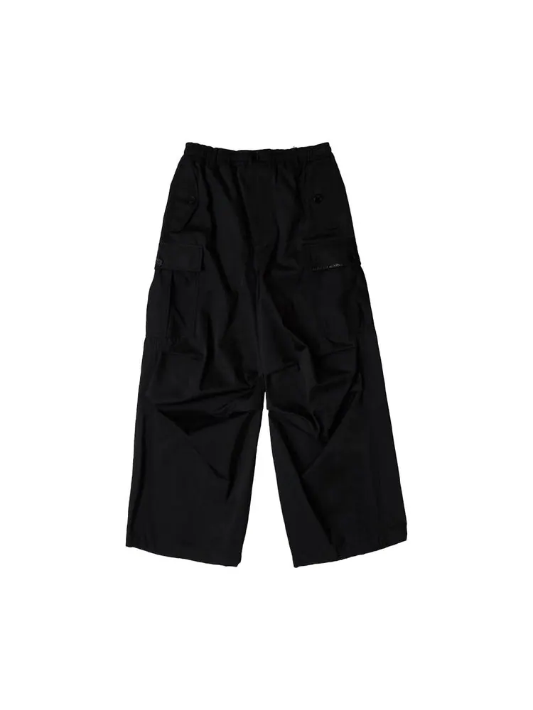 Брюки Marni Taffeta Wide Leg Cargo Pants 'Black' — изображение 1 из 2, черный