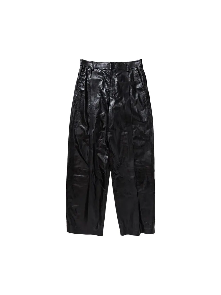 Брюки Marni Light Nappa Trousers 'Black' — 1