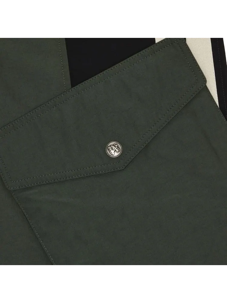 Брюки Palm Angels Colorblock Cargo Pants — изображение 3 из 3, зеленый/черный
