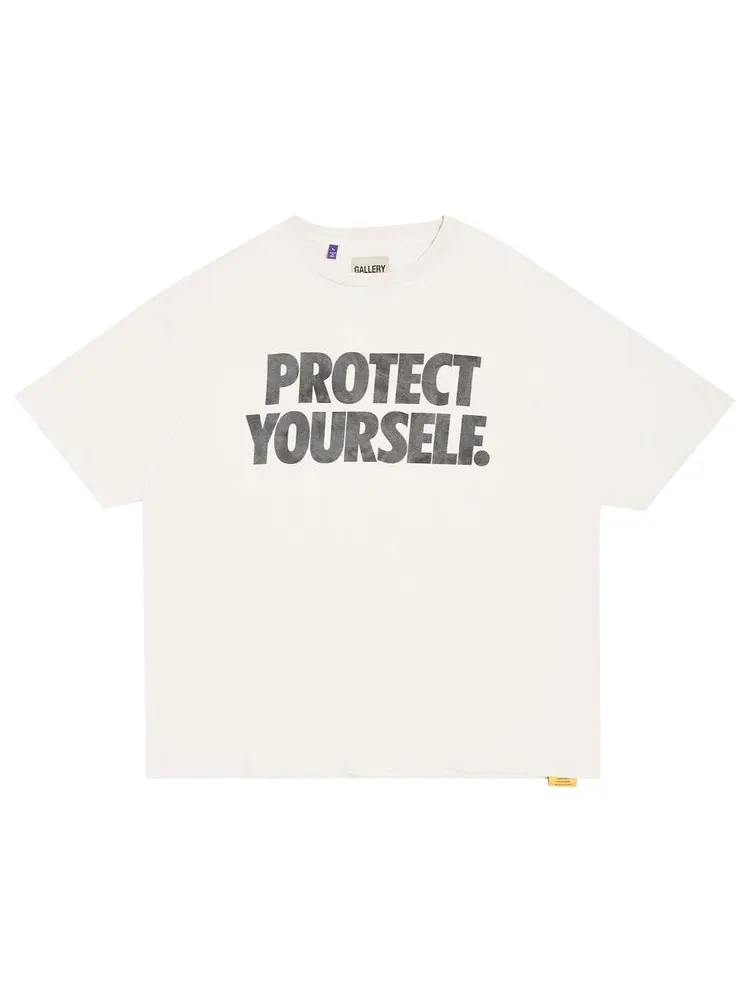 Футболка Gallery Dept. Protect Yourself Tee 'Archival White' — изображение 1 из 2, белый