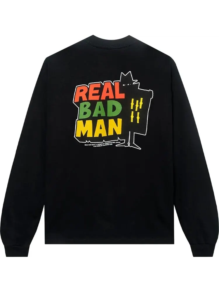 Лонгслив Real Bad Man RBM Logo Tee Vol 9 Long-Sleeve Tee 'Black' — изображение 2 из 2, черный