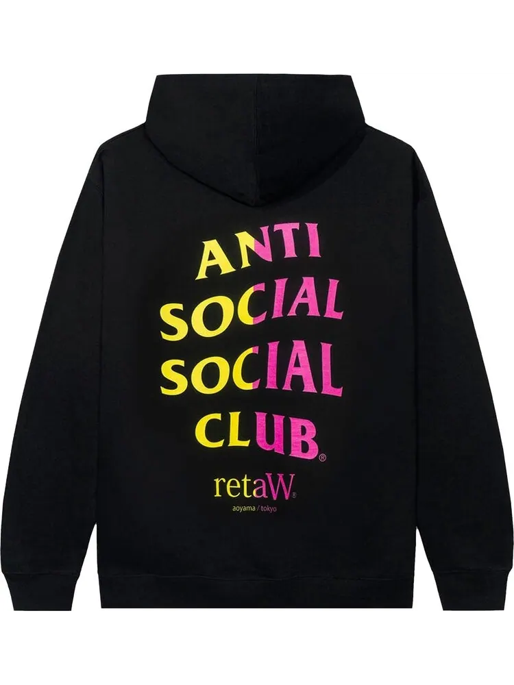 Худи Anti Social Social Club x retaW Hoodie 'Black' — изображение 2 из 2, черный