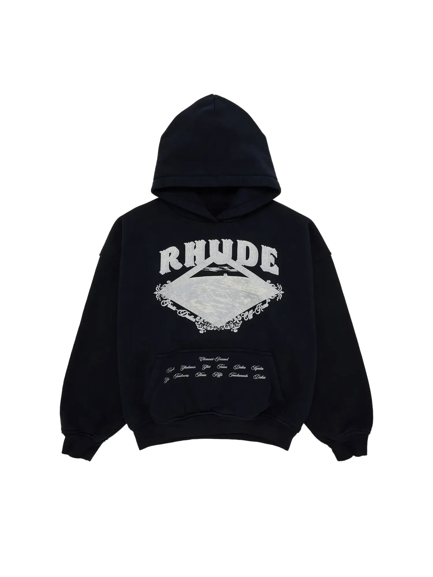 Худи Rhude Dakar Convoy — изображение 1 из 3, черный/серебристый