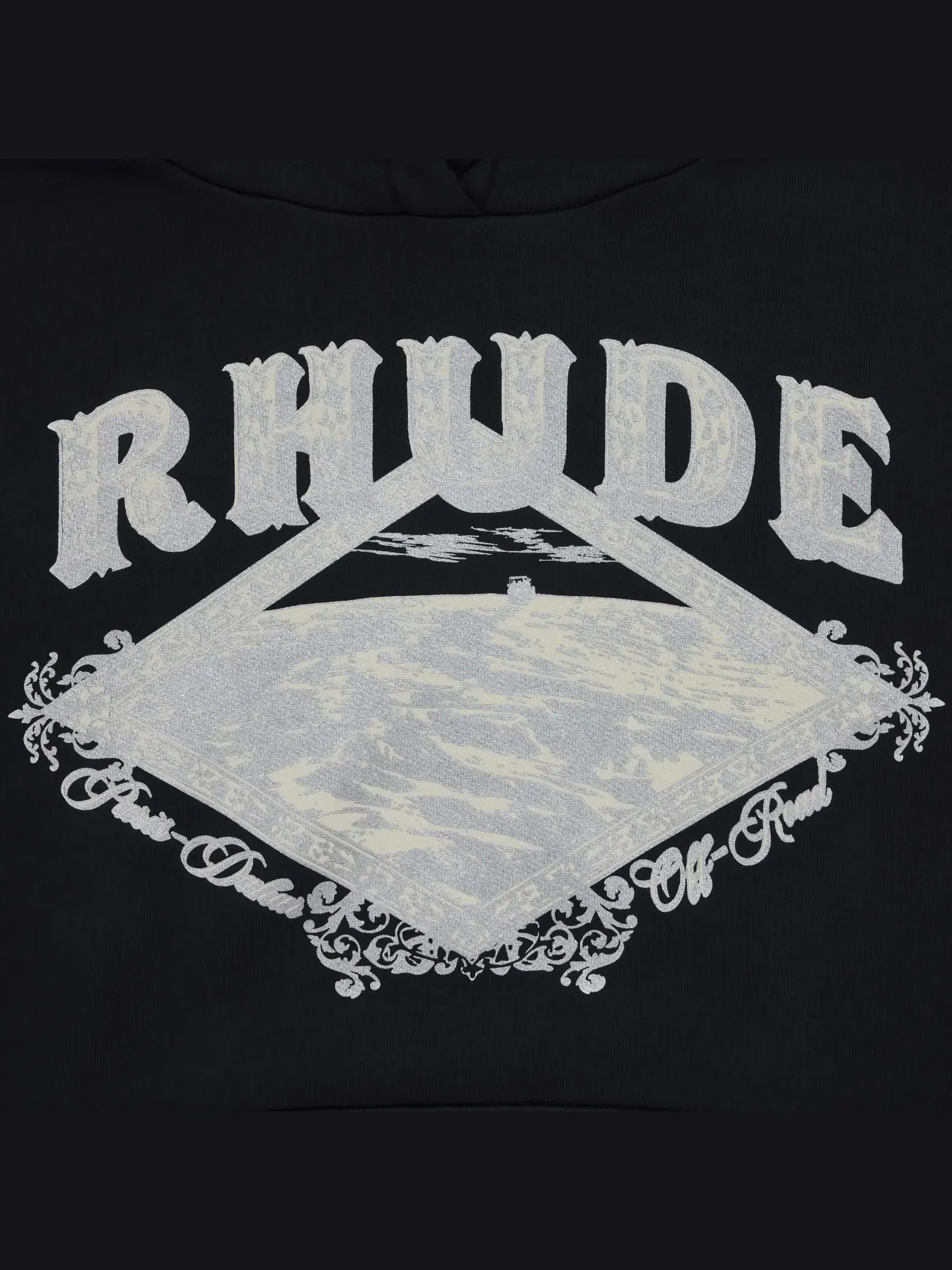 Худи Rhude Dakar Convoy — изображение 3 из 3, черный/серебристый
