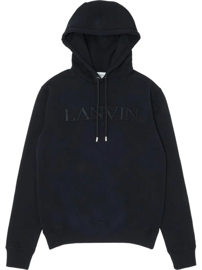 Худи Lanvin Curb Long Fleece Eusebio Hoodie 'Black' — изображение 1 из 3, черный