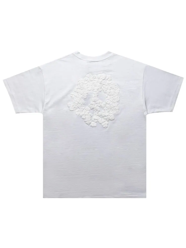 Футболка READYMADE x Denim Tears Cotton Wreath T-Shirt 'White' — изображение 2 из 2, белый