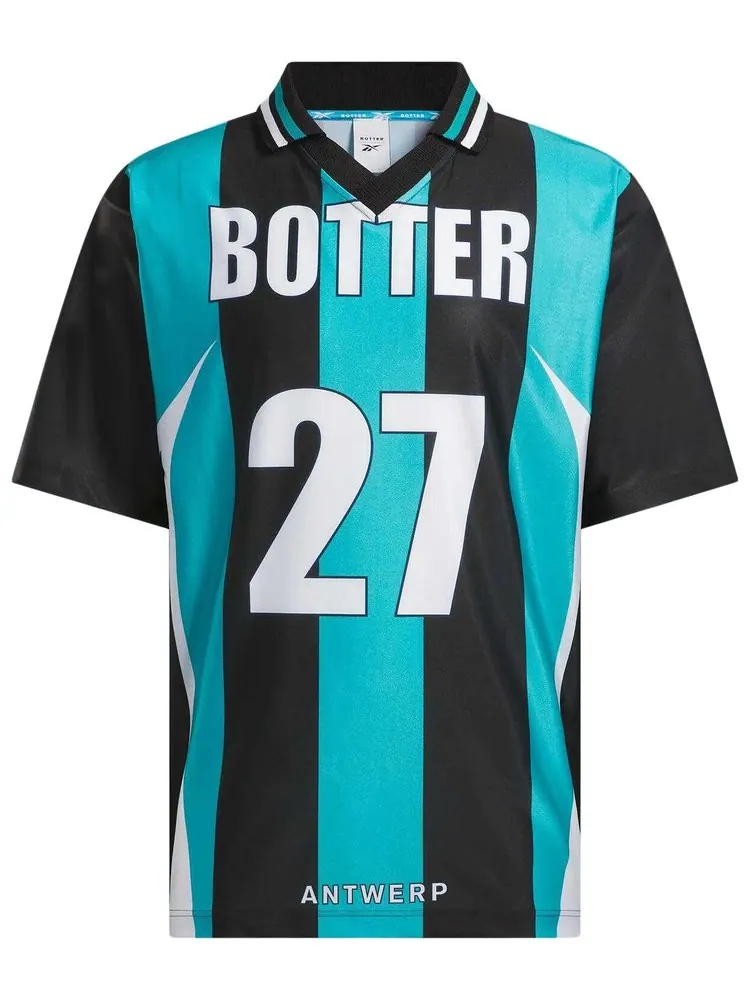 Футболка Reebok x Botter Stripe Reverse Soccer Tee — изображение 1 из 2, синий
