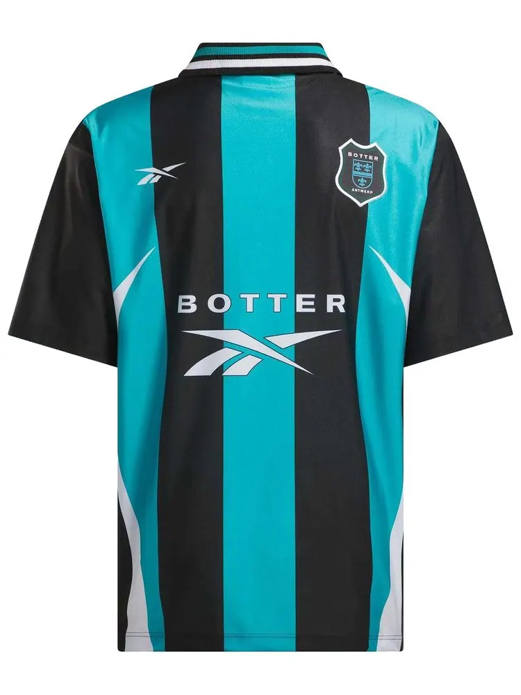 Футболка Reebok x Botter Stripe Reverse Soccer Tee — изображение 2 из 2, синий