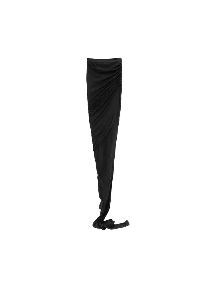 Юбка Rick Owens EDFU Skirt — изображение 2 из 2, черный