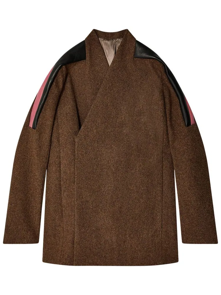 Куртка Rick Owens Officer Jacket 'Brown/Black/Thulian'