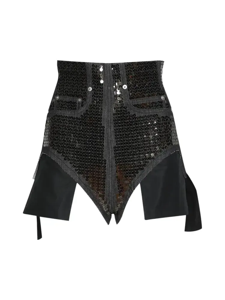 Шорты Rick Owens Dirt Cutoffs 'Black/Bronze'