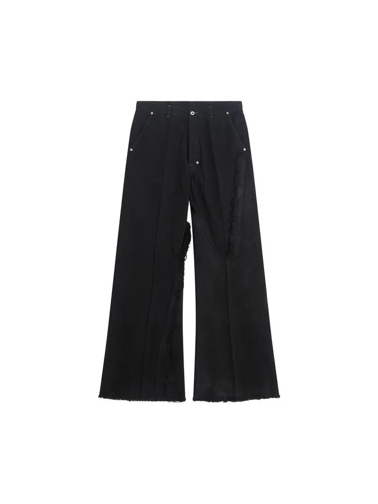 Брюки Rick Owens Denim Joris Trousers 'Black'