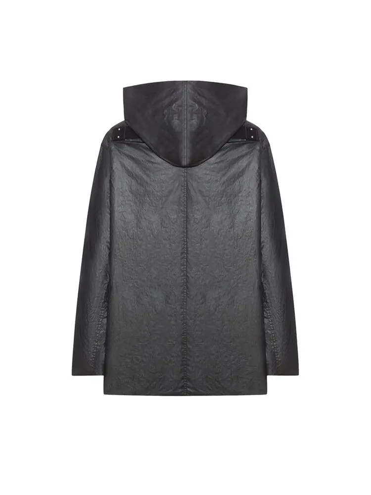 Куртка Rick Owens Cropped Mac Jacket — изображение 2 из 2, черный
