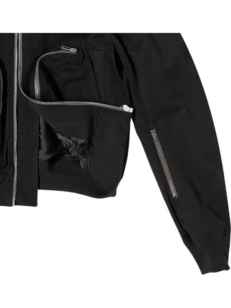 Бомбер Rick Owens Bauhaus Flight Woven Bomber 'Black' — изображение 2 из 2, черный