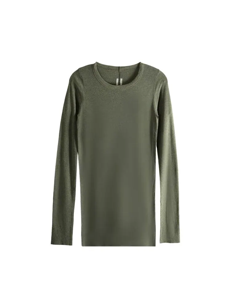 Футболка Rick Owens Rib Long-Sleeve T-Shirt, Bosco