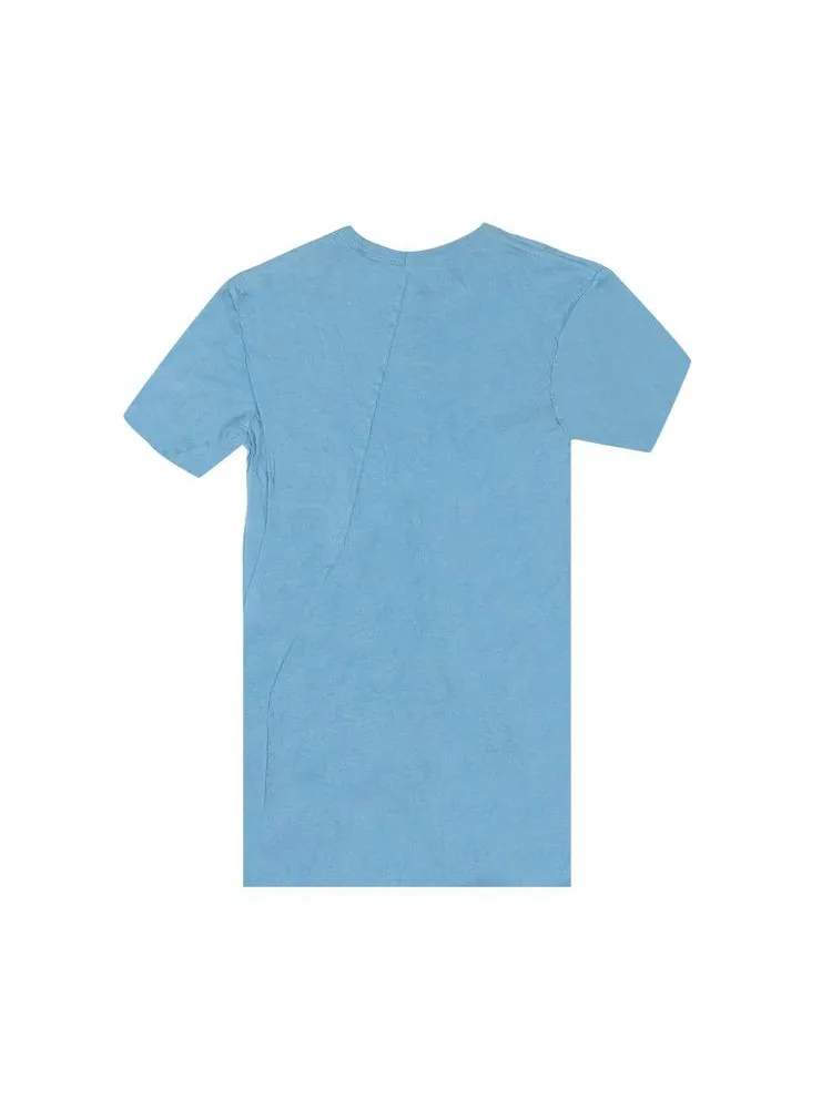 Футболка Rick Owens Double Layer Short-Sleeve T-Shirt — изображение 2 из 2, светлый синий
