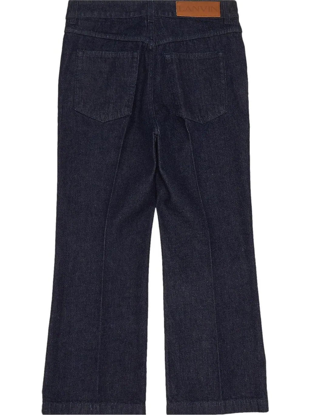 Брюки Lanvin Flared Leg Pant Navy Blue — изображение 2 из 3, синий