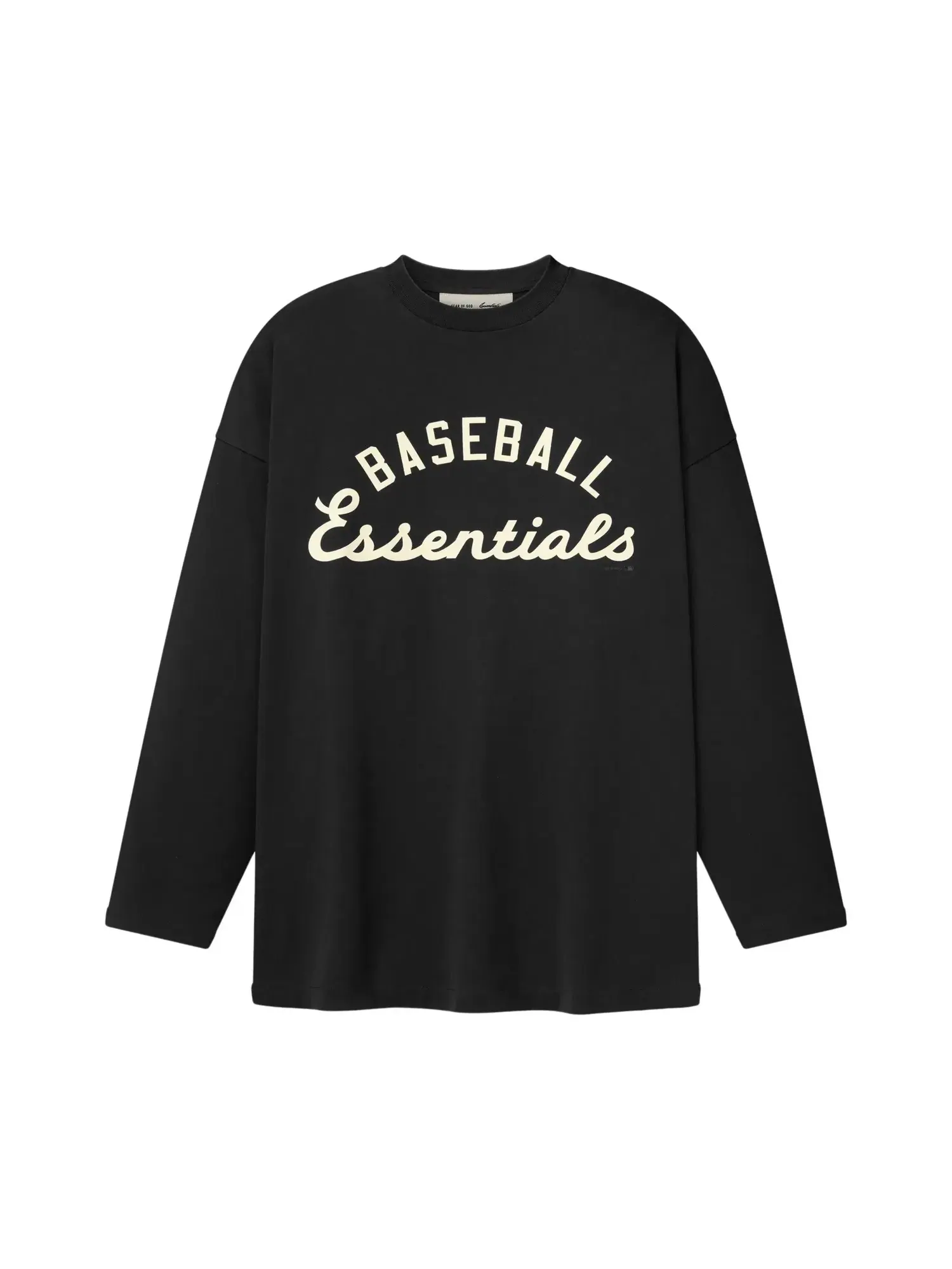 Футболка с длинными рукавами Fear of God Essentials MLB свободного кроя — изображение 1 из 2, черный