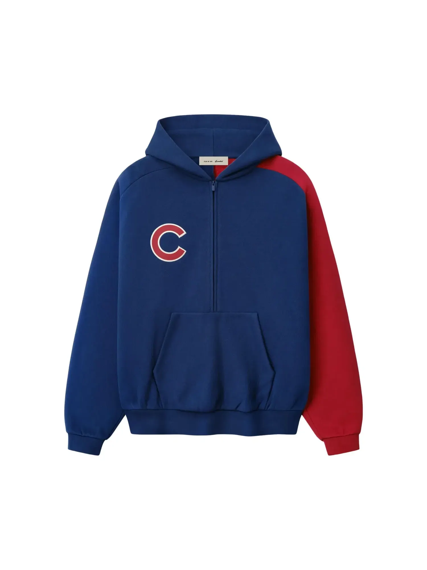 Спортивная толстовка Fear of God Essentials Cubs с рукавами реглан и застежкой-молнией до середины груди — изображение 1 из 2