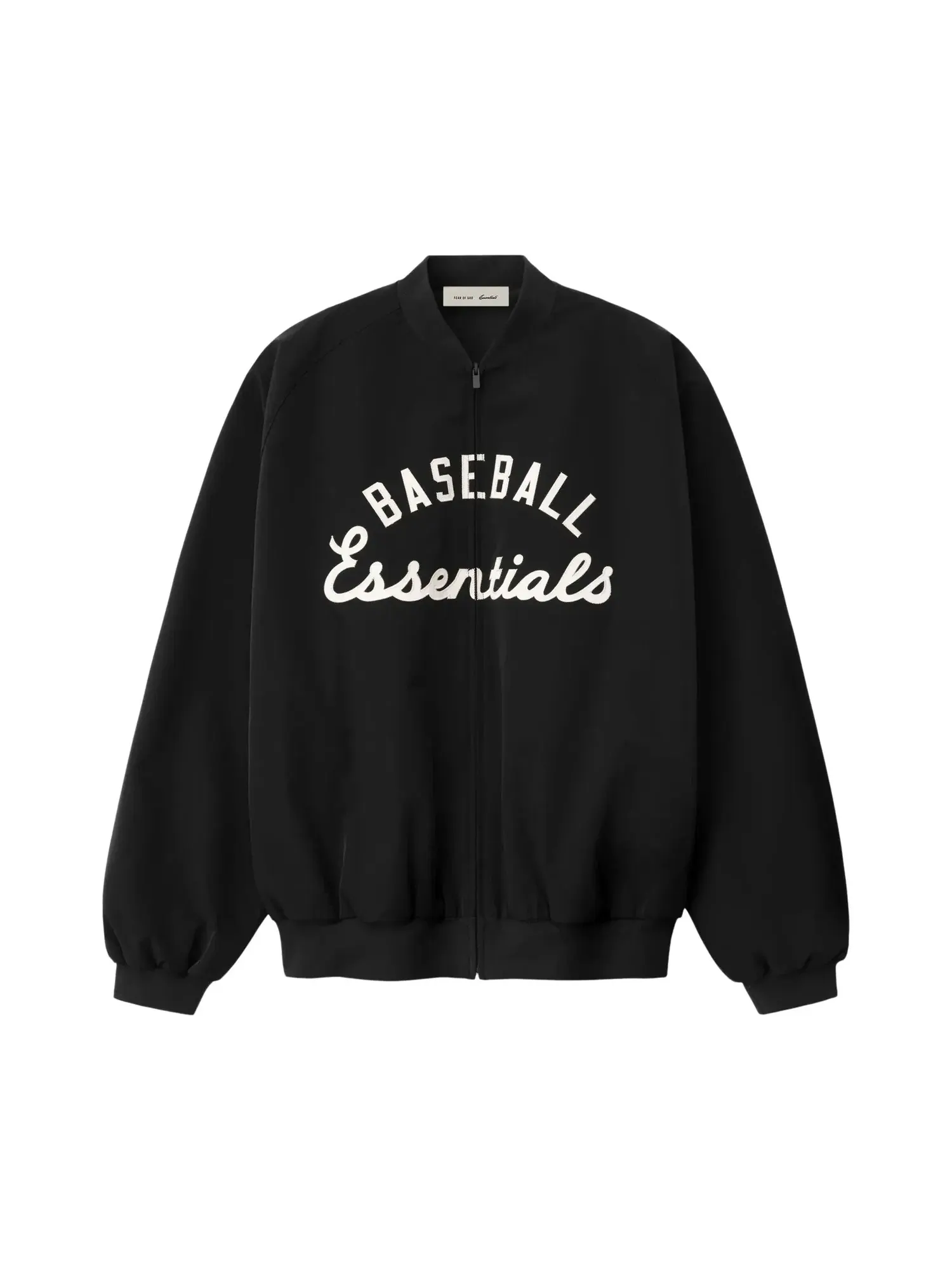 Куртка-бомбер Fear of God Essentials MLB на молнии — изображение 1 из 2, черный
