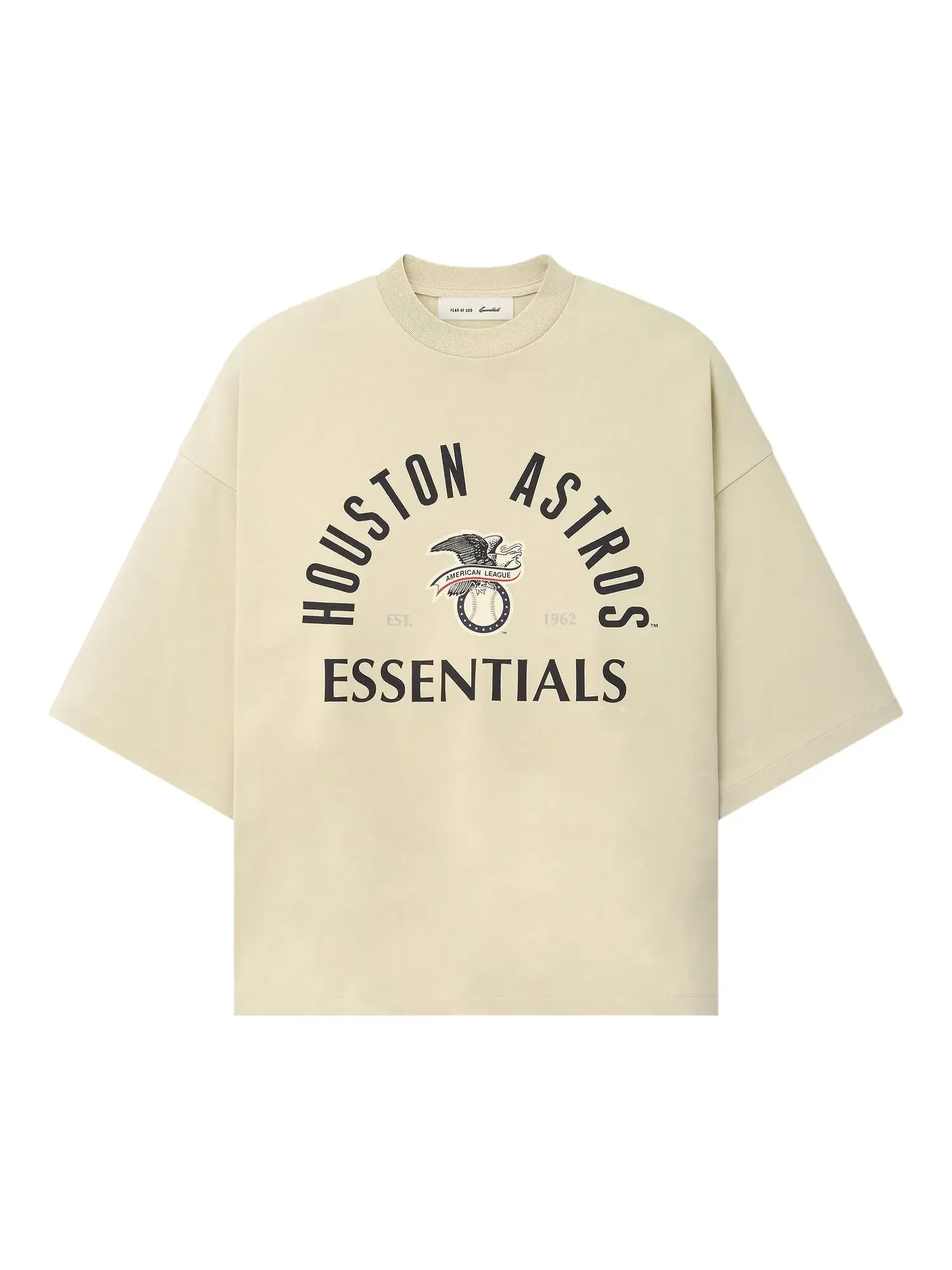 Футболка Fear of God Essentials Astros American League Merch Tee — изображение 1 из 2, песчаник