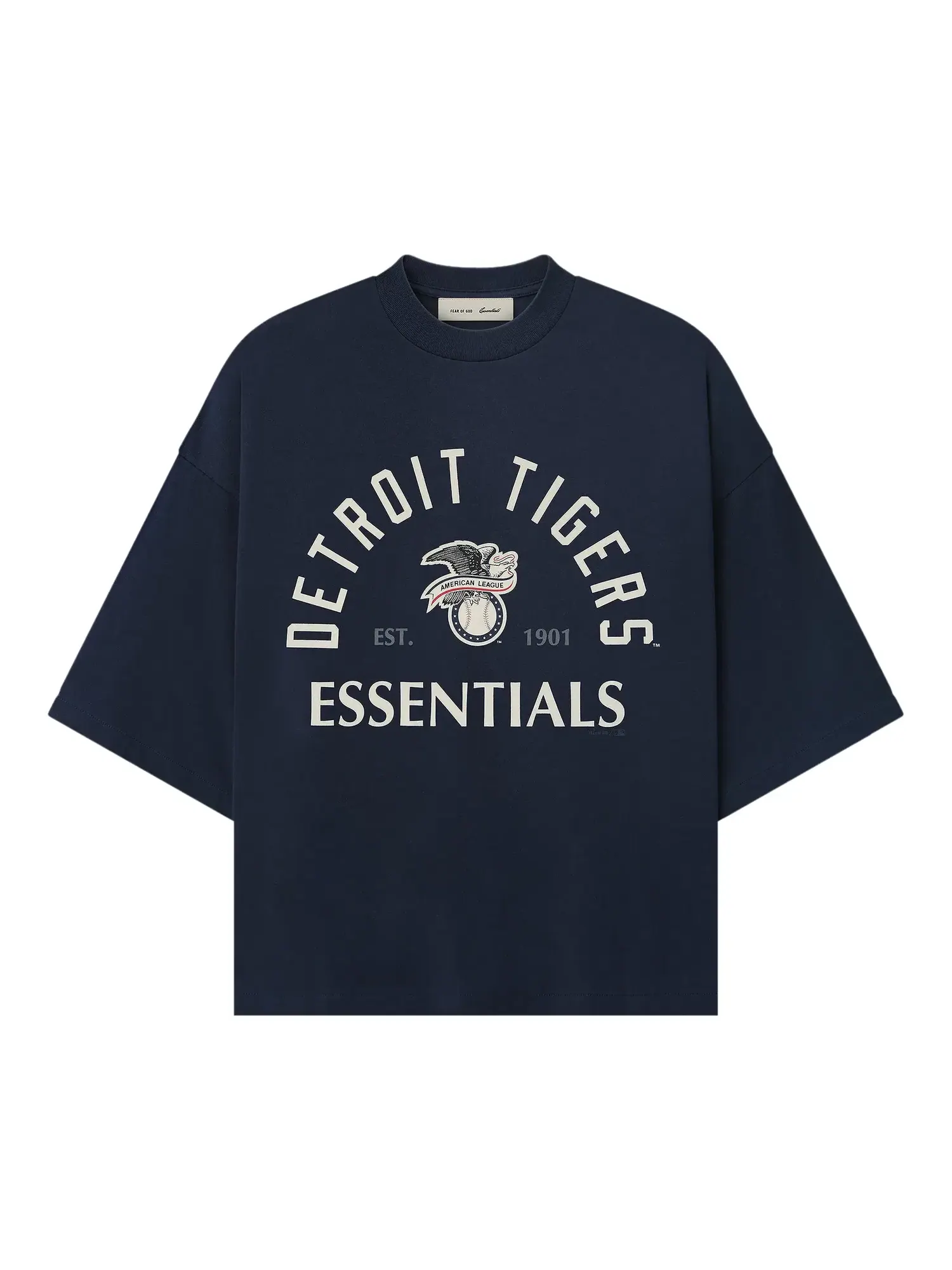 Футболка Fear of God Essentials Tigers American League Merch Tee — изображение 1 из 2, сапфировый