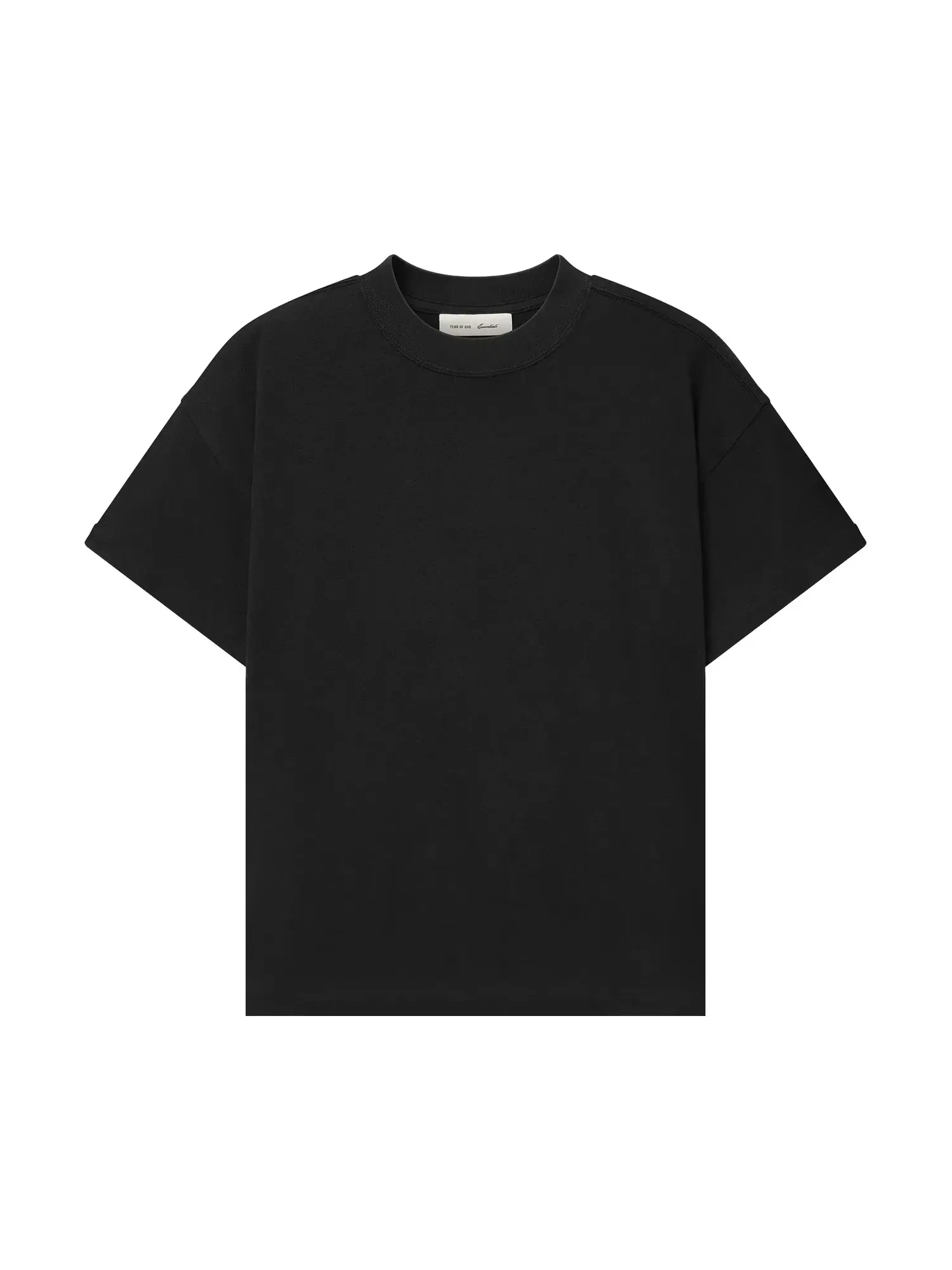 Футболка Fear of God Essentials Tri-Blend Essential Tee Slim Fit — изображение 1 из 3, винтажный черный