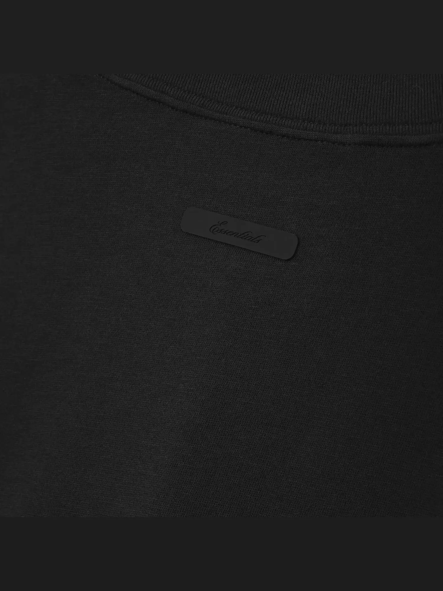 Футболка Fear of God Essentials Tri-Blend Essential Tee Slim Fit — изображение 3 из 3, винтажный черный