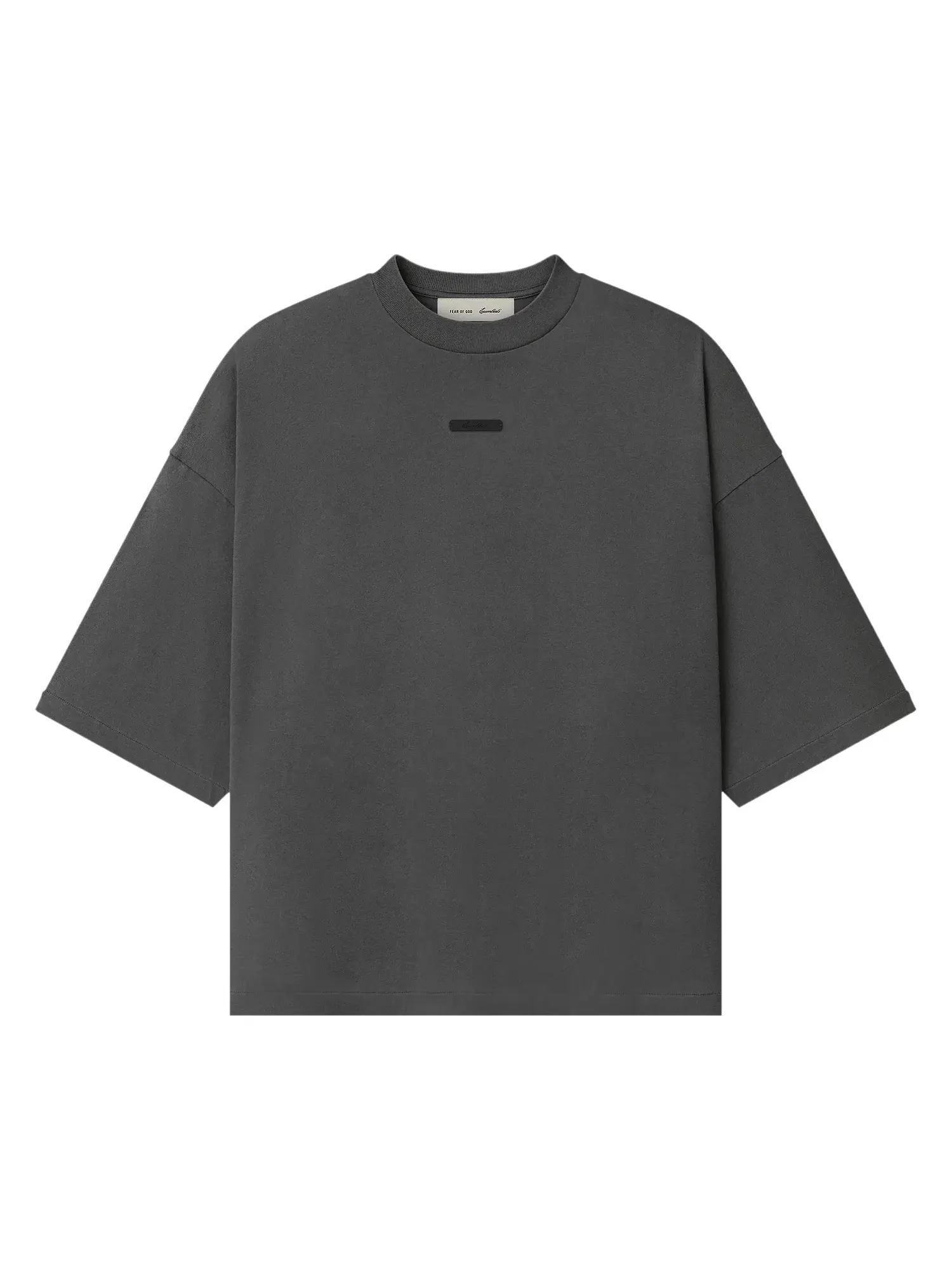 Футболка Fear of God Essentials Merch Tee свободного кроя — изображение 1 из 2, серый