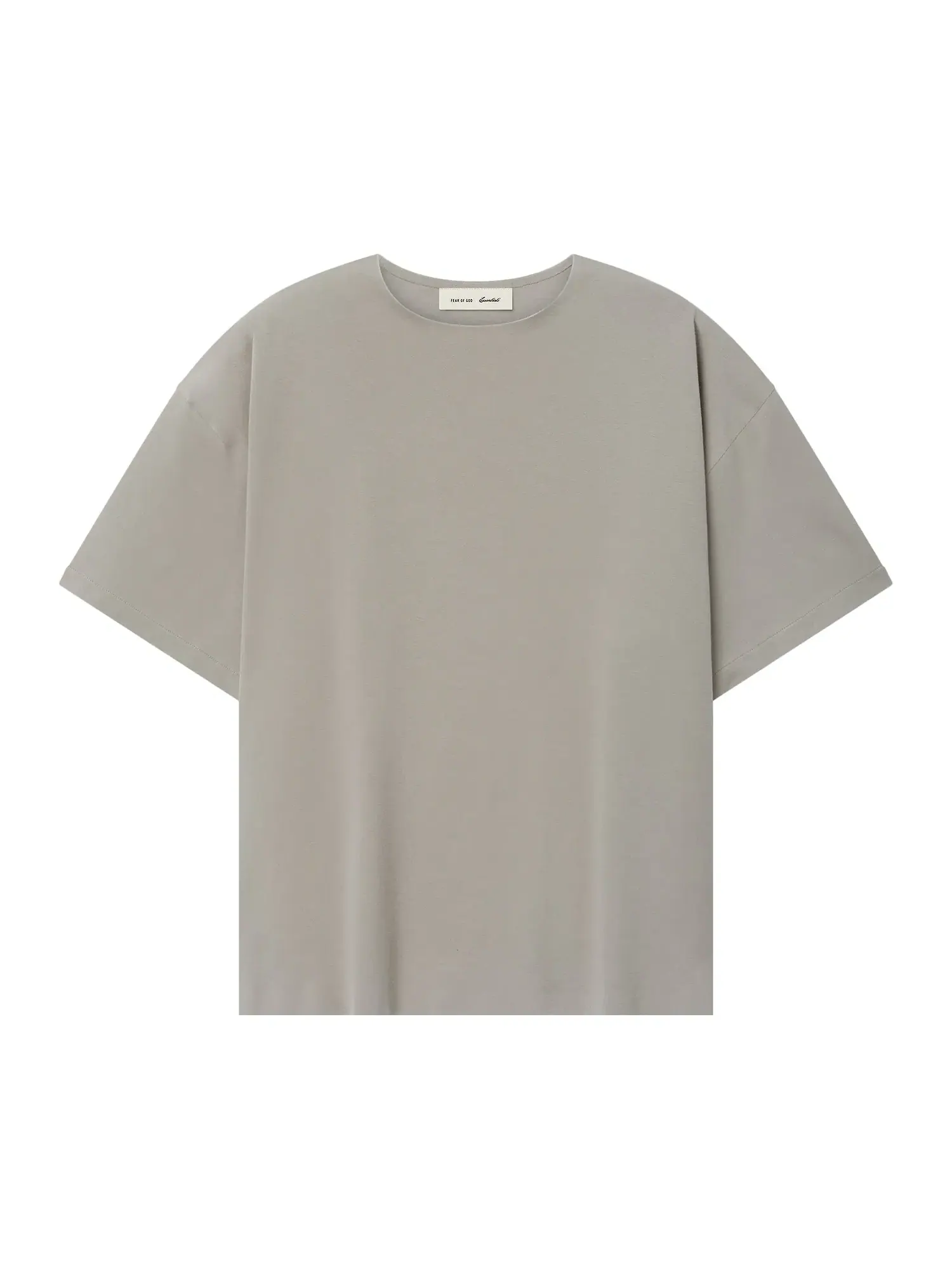 Футболка Fear of God Essentials Ponte Modern Tee свободного кроя — изображение 1 из 2, серый