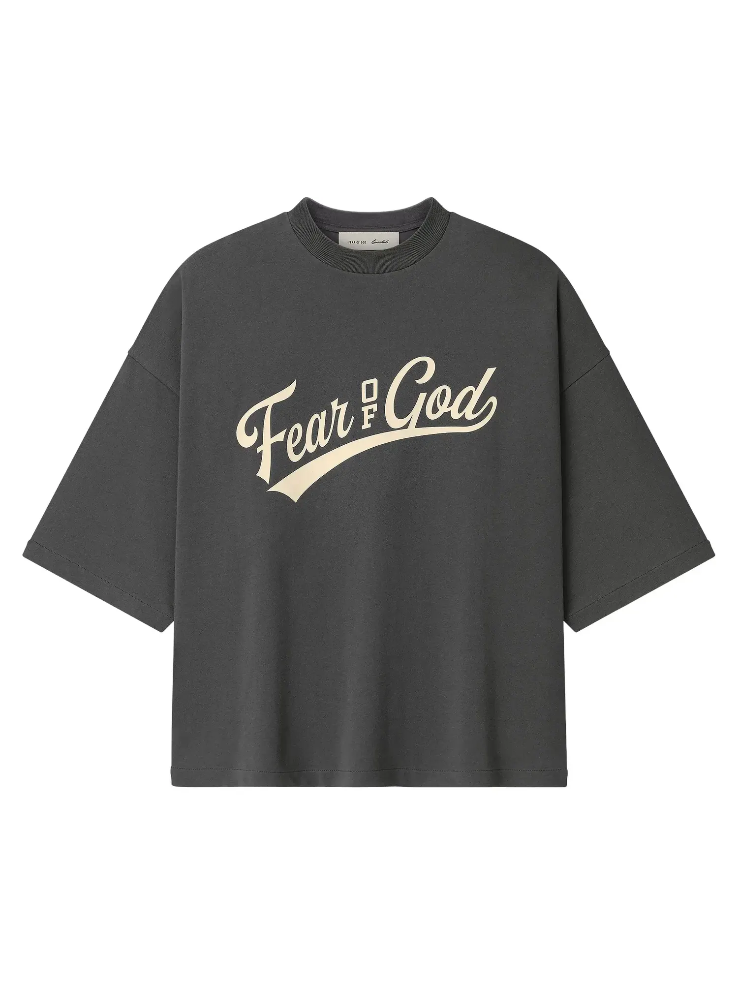 Футболка Fear of God Essentials Merch Tee свободного кроя — изображение 1 из 2, серый