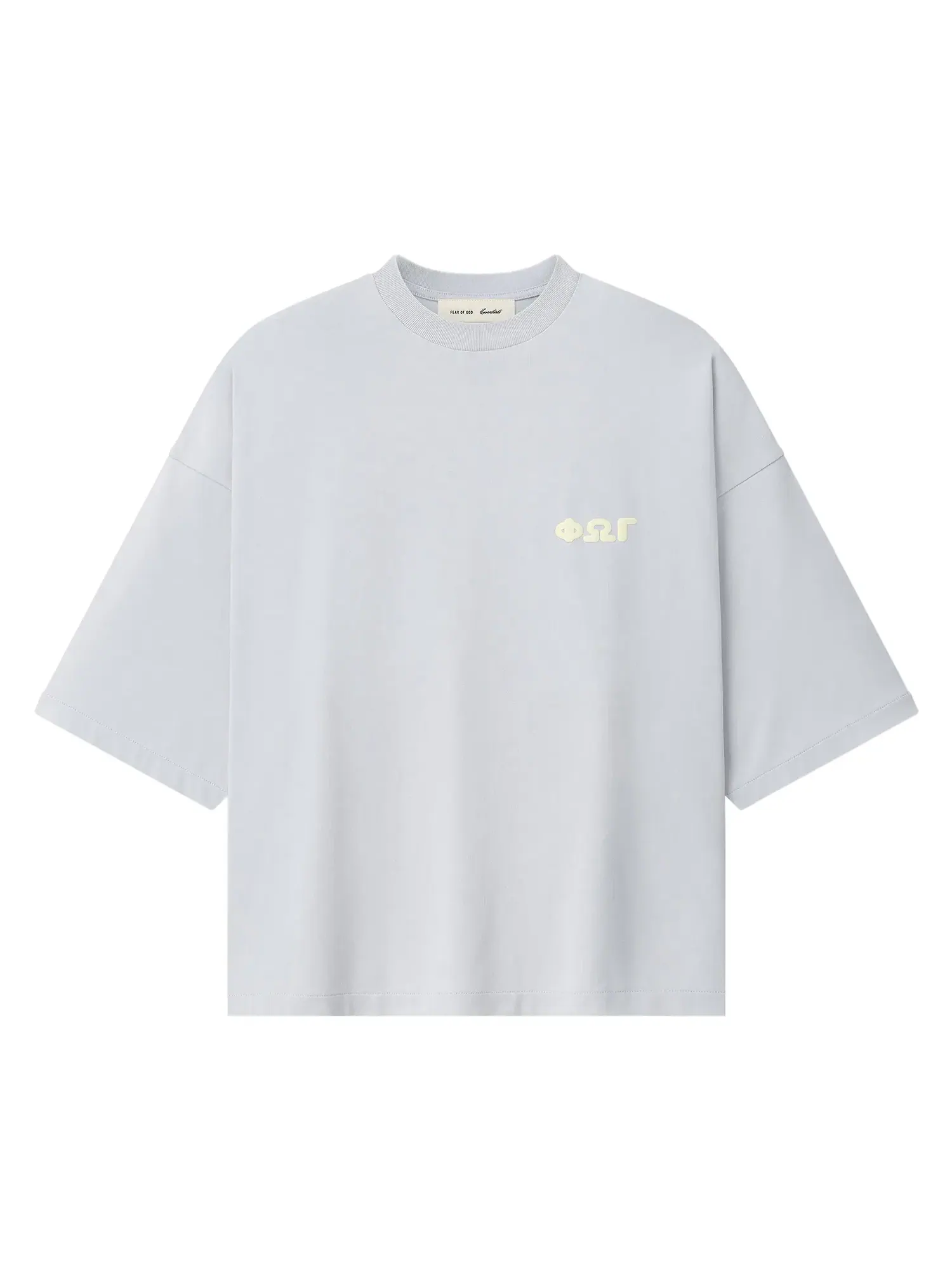 Футболка Fear of God Essentials Merch Tee свободного кроя — изображение 1 из 3, пасмурный