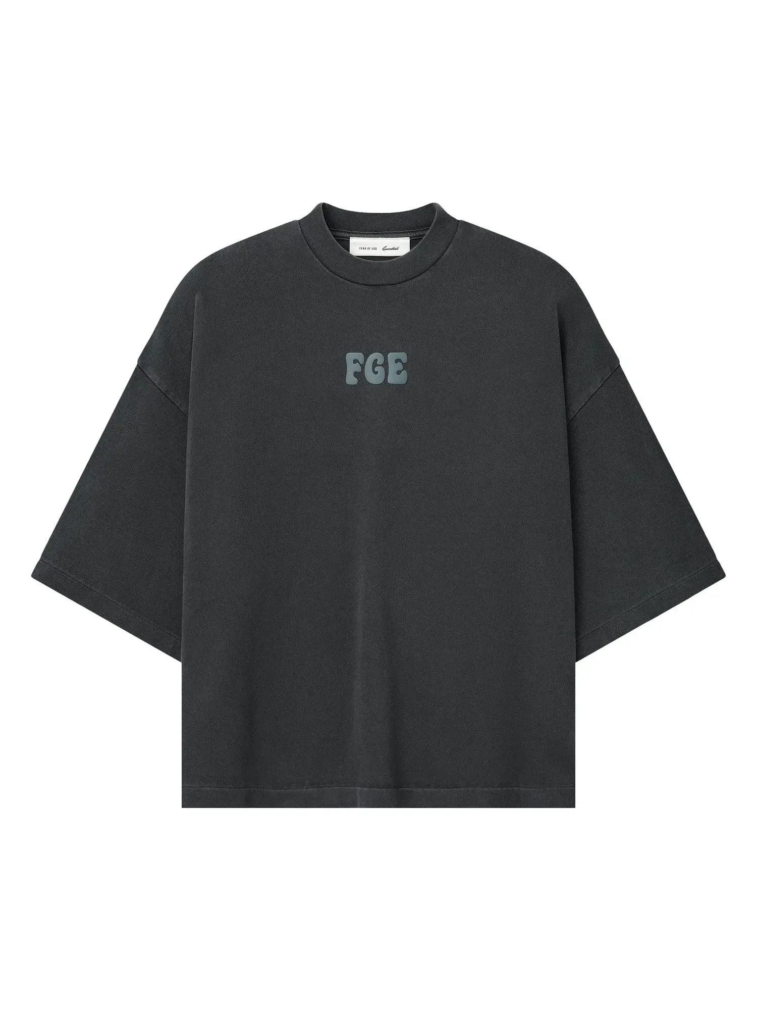 Футболка Fear of God Essentials Heavy Jersey Merch Tee свободного кроя — изображение 1 из 2, серый