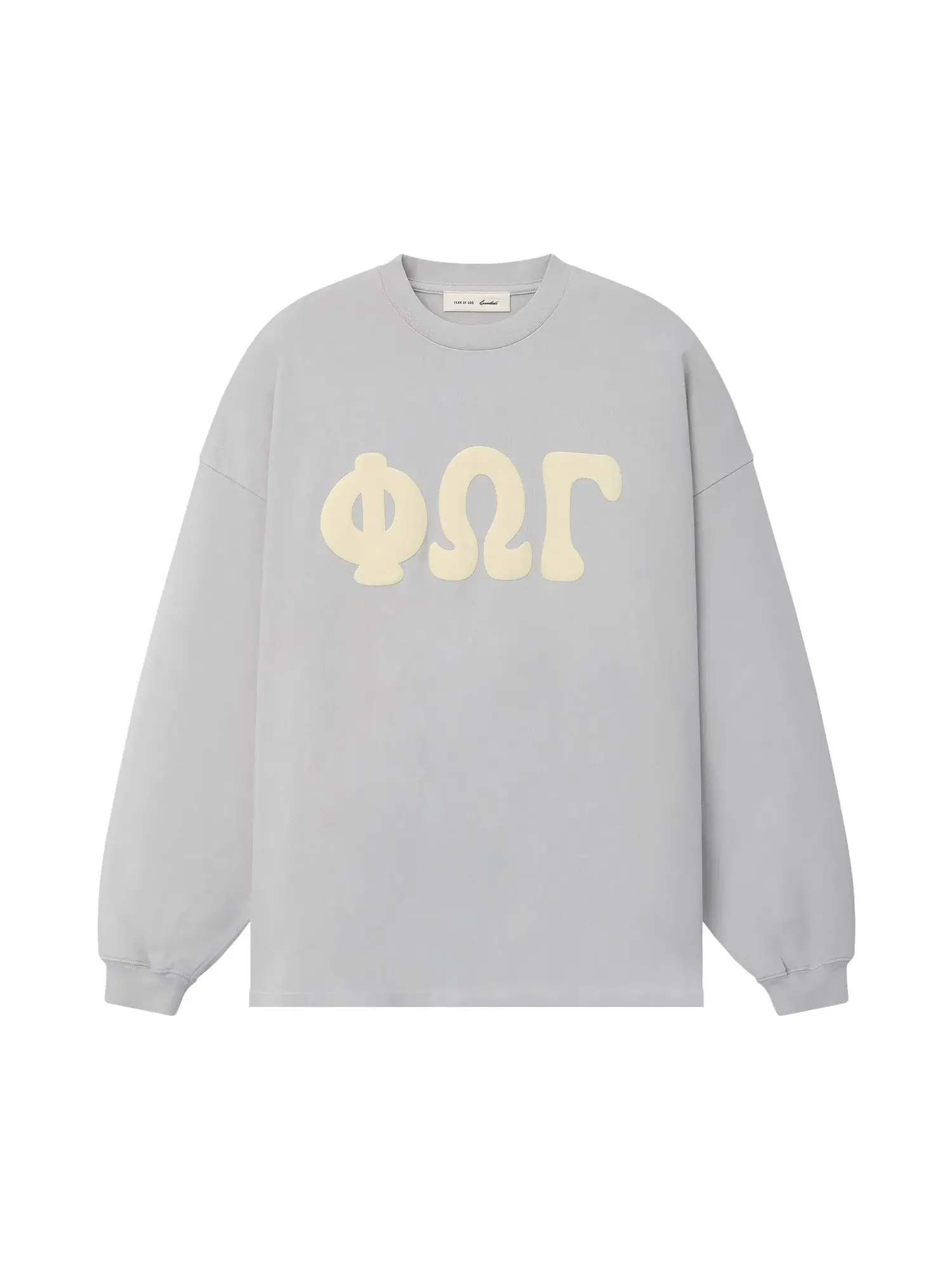 Футболка с длинным рукавом Fear of God Essentials Heavy Jersey Merch — изображение 1 из 2, серый