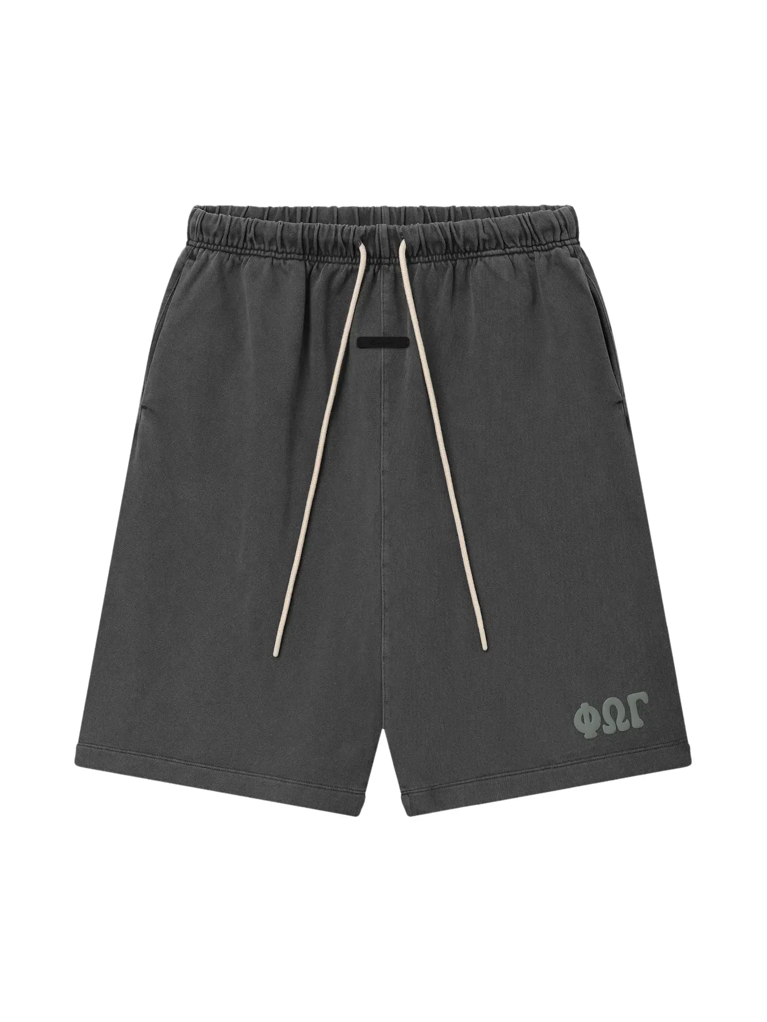 Спортивные шорты Fear of God Essentials Heavy Jersey 90s — изображение 1 из 2, серый