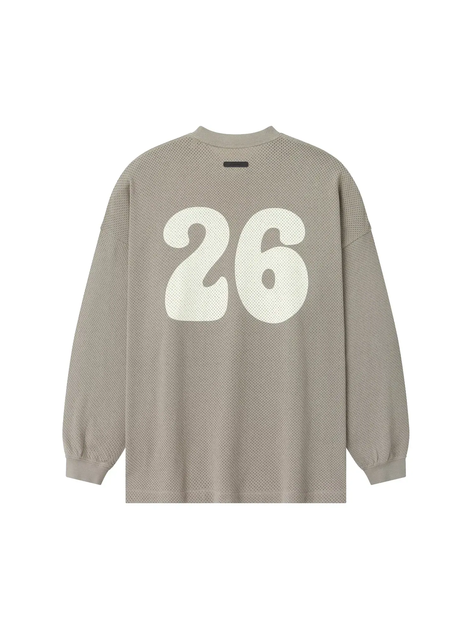 Футболка с длинным рукавом Fear of God Essentials Sport Mesh Merch — изображение 2 из 2, серый