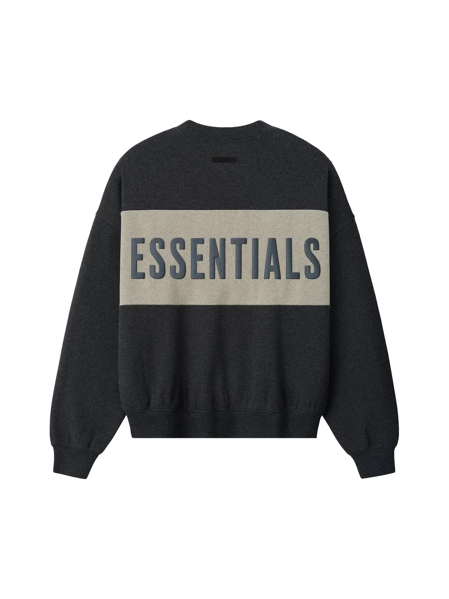 Укороченная свободная толстовка Fear of God Essentials с вставками — изображение 2 из 2, серый