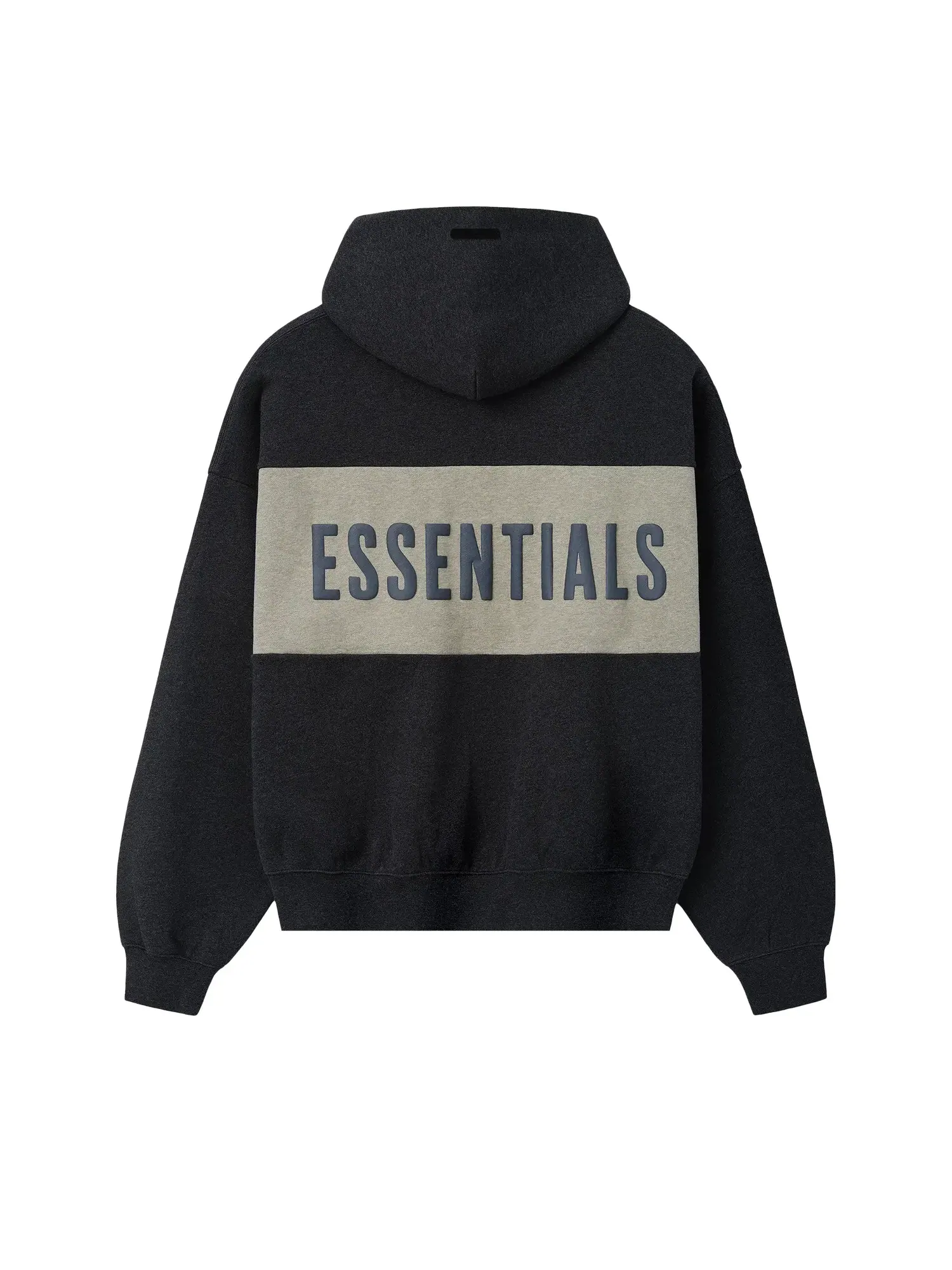 Укороченная толстовка свободного кроя Fear of God Essentials с панелями — изображение 2 из 2, серый