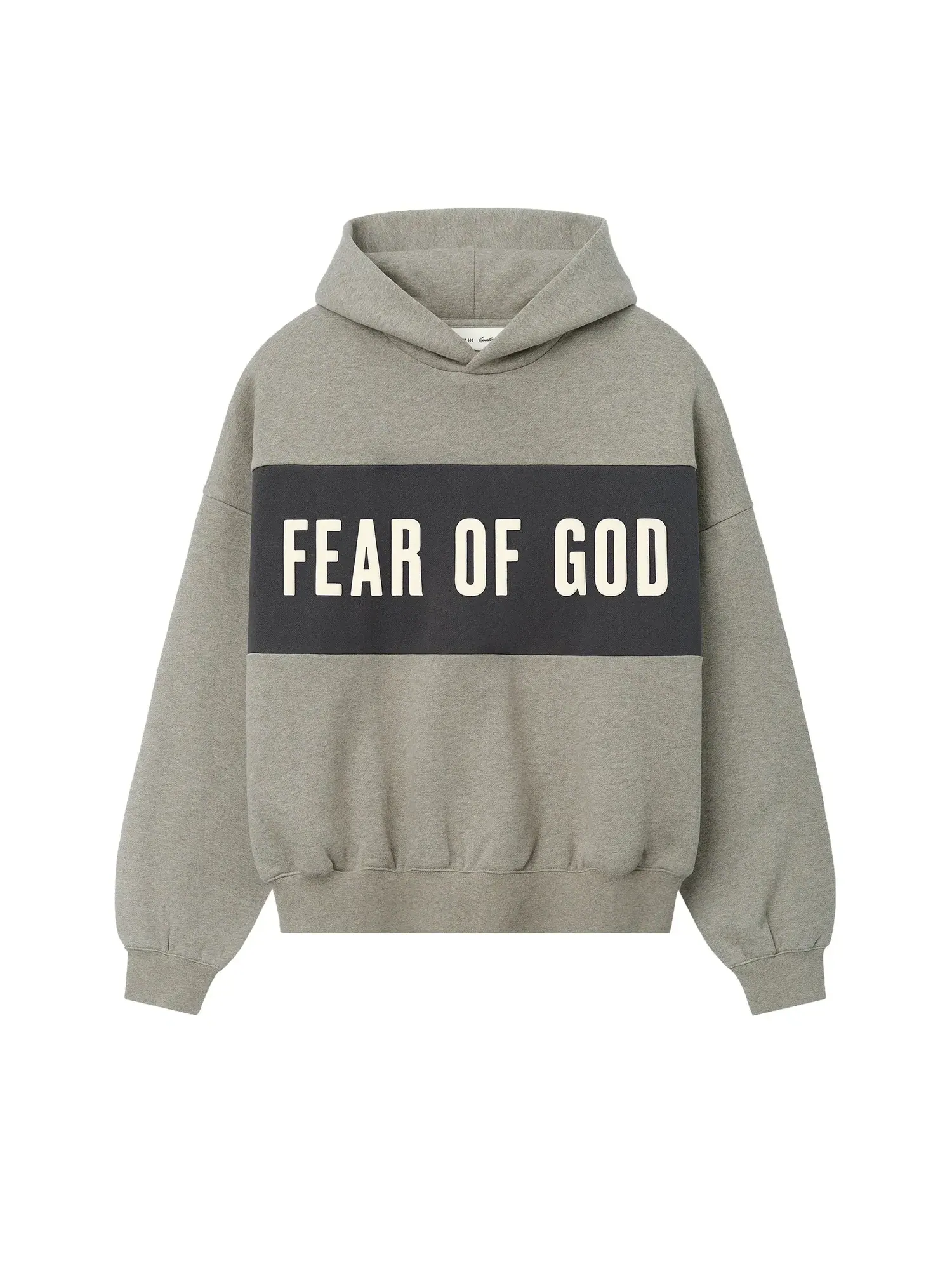 Укороченная толстовка свободного кроя Fear of God Essentials — изображение 1 из 2, серый