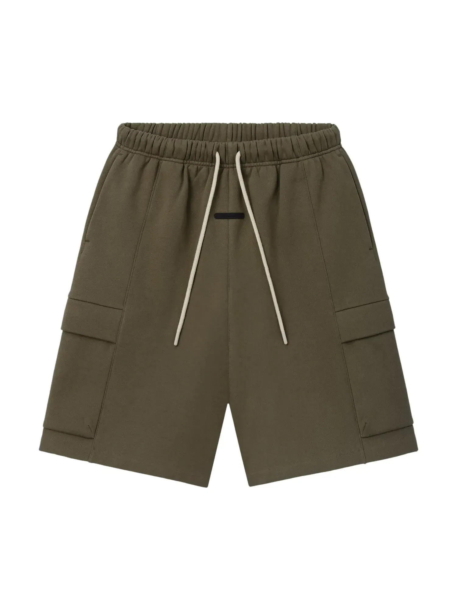 Флисовые шорты-карго Fear of God Essentials — изображение 1 из 2, мох