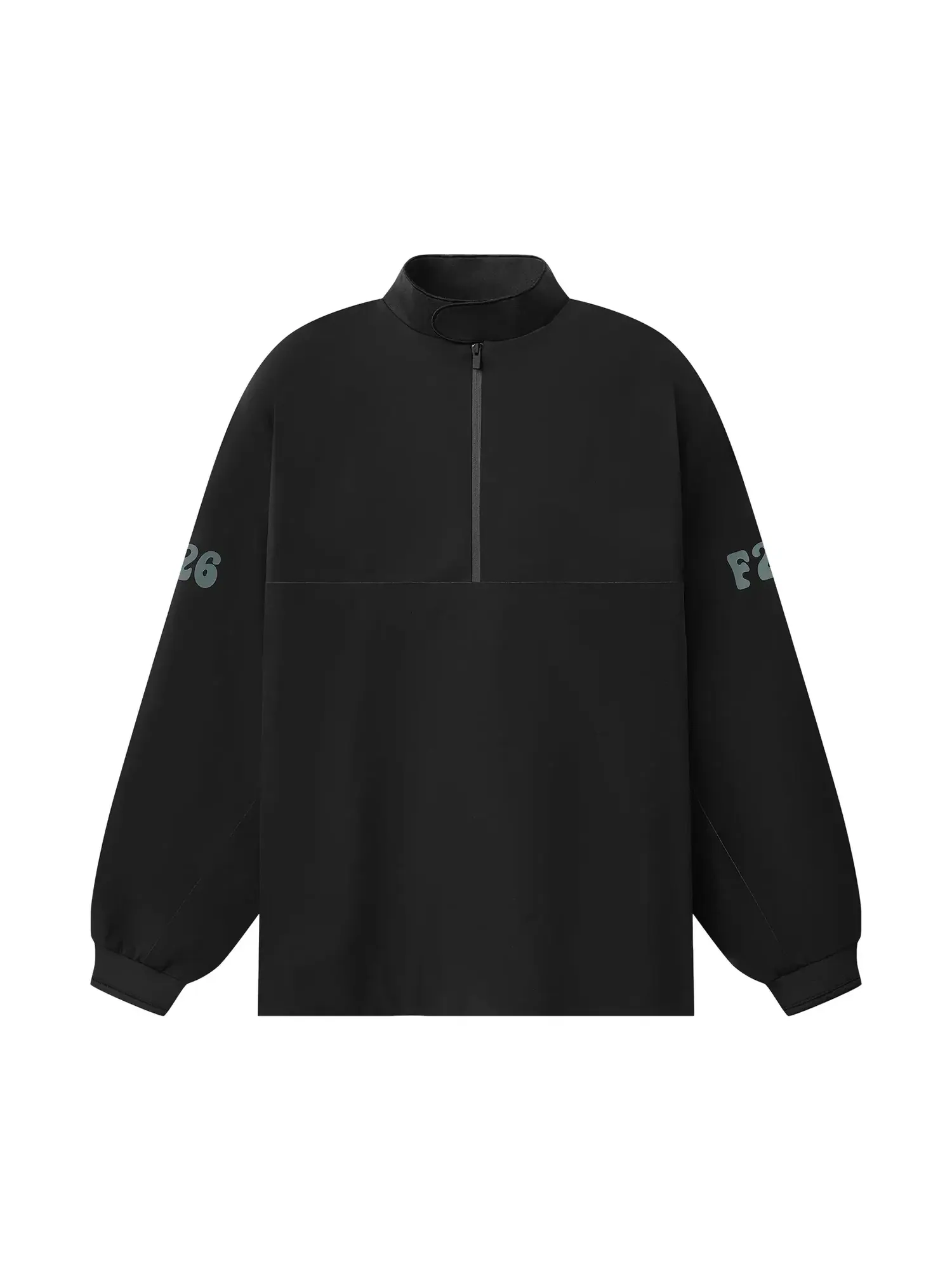 Спортивная куртка Fear of God Essentials Half Zip Track Jacket — изображение 1 из 2, винтажный черный